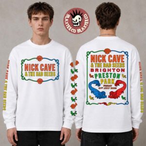 Nick Cave And The Bad Seeds Brighton Preston Park 2026 Exclusive Merch On 31 July 2026 Long Sleeve