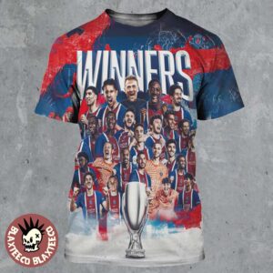 PSG Paris Saint-Germain 2026 UEFA SuperCup Champions All Over Print Shirt