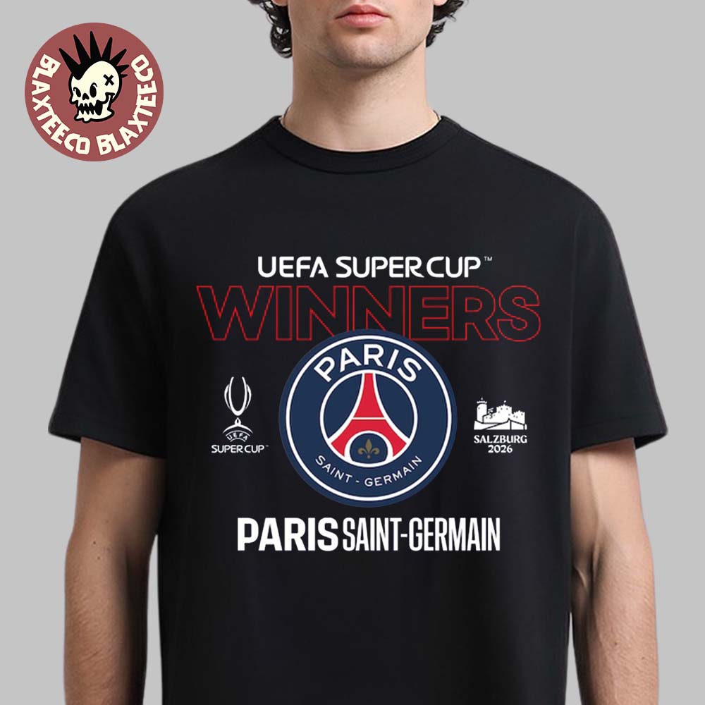 PSG Paris Saint-Germain 2026 UEFA SuperCup Winners T-Shirt PSG Paris Saint-Germain 2026 UEFA SuperCup Winners T-Shirt