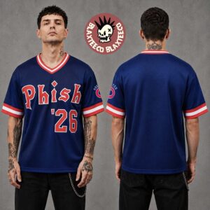 Phish Dry Goods X Ebbets Field Boston MA 2026 Exclusive Merch At Fenway Park On July 31 And August 1 2026 Baseball V-Neck Jersey