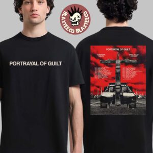 Portrayal Of Guilt Beginning Of The End Europe And UK 2026 Tour Schedule Dates Two Sided T-Shirt