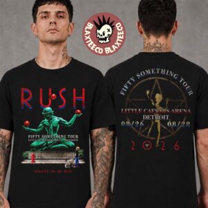 Rush Detroit Michigan 2026 Event City Merch Tee Live At Little Caesars Arena On August 26 28 2026 Two Sided T-Shirt
