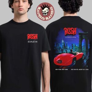 Rush New York 2026 Live At Madison Square Garden Exclusive Brooklyn Bridge Event Tee On July 28 30 And August 1 And 4 2026 T-Shirt