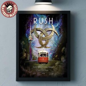 Rush Toronto ON Canada 2026 Event Poster At Scotiabank Arena On August 7 9 11 13 2026 Home Decor Poster Canvas