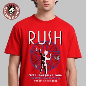Rush Toronto ON Canada 2026 YYZ Pop Up Shop Merch Event Tee On August 7 8 9 2026 Red T-Shirt