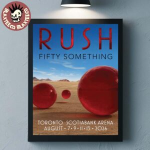 Rush Toronto ON Canada 2026 YYZ Pop Up Shop Poster Spheres Event Litho Poster Scotiabank Arena On August 7 8 9 2026 Poster Canvas