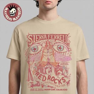 Sierra Ferrell Red Rocks 2026 Pop Up Shop Merch Exclusive Tee In Morrison CO On August 12 2026 T-Shirt