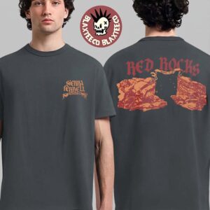 Sierra Ferrell Red Rocks 2026 Pop Up Shop Merch In Morrison CO On August 12 2026 Two Sided Charcoal T-Shirt