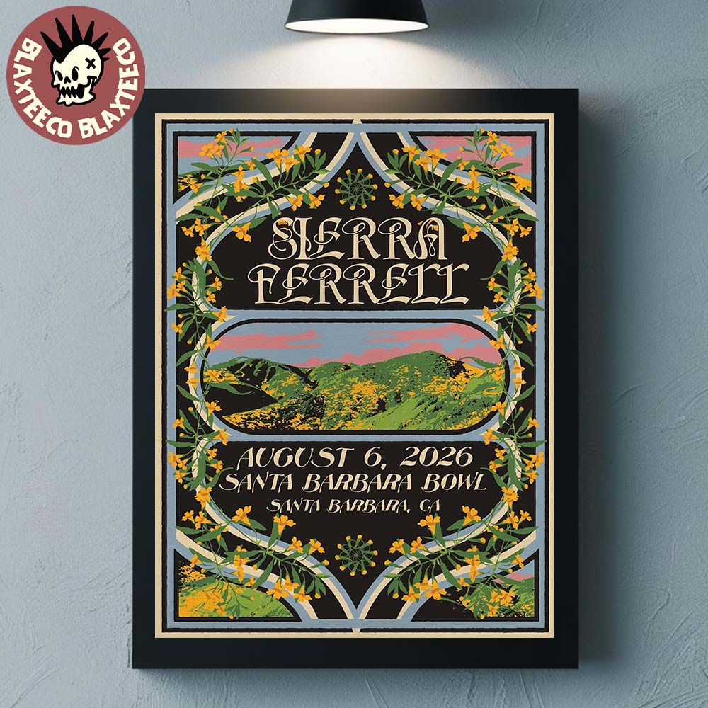 Sierra Ferrell Santa Barbara CA 2026 Event Poster At Santa Barbara Bowl On August 6 2026 Home Decor Poster Canvas Sierra Ferrell Santa Barbara CA 2026 Event Poster At Santa Barbara Bowl On August 6 2026 Home Decor Poster Canvas