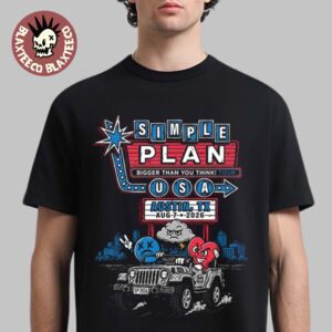 Simple Plan Austin Texas 2026 Exclusive Tee At Moody Amphitheater On August 7 2026 T-Shirt