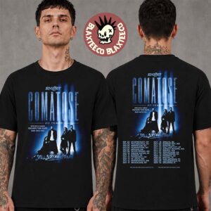 Skillet Comatose 20 Years Still Screaming Tour 2026 North America Schedule Dates Two Sided T-Shirt
