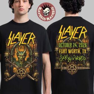 Slayer Sick New World 2026 Festival Event Tee In Fort Worth TX On October 24 2026 T-Shirt