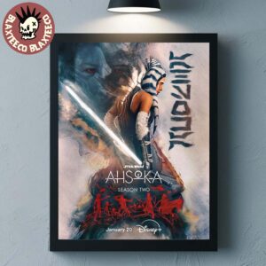 Star Wars Ahsoka Season 2 Poster Premiering January 20 On Disney Plus Home Decor Poster Canvas