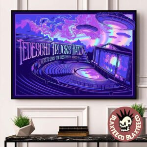 Tedeschi Trucks Band Berkeley CA 2026 Gig Poster At The Greek Theatre On August 12 2026 Poster Canvas