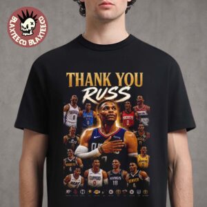 Thank You Russ Russell Westbrook Retirement 2008-2026 T-Shirt