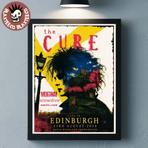 The Cure Edinburgh UK 2026 Exclusive Poster 23 August 2026 Royal Highland Showground Decor Poster Canvas