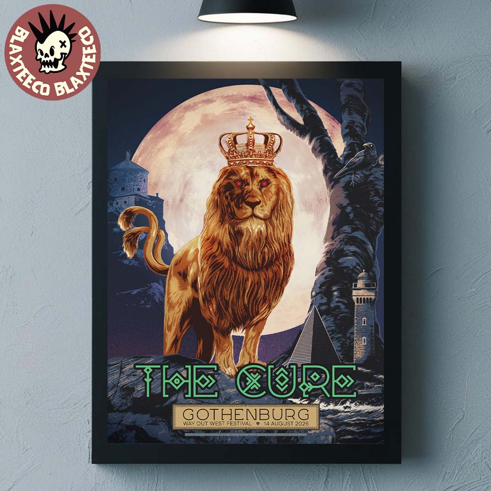 The Cure Gothenburg Sweden 2026 Limited Edition Event Poster At Way Out West Festival On 14 August 2026 Home Decor Poster Canvas The Cure Gothenburg Sweden 2026 Limited Edition Event Poster At Way Out West Festival On 14 August 2026 Home Decor Poster Canvas