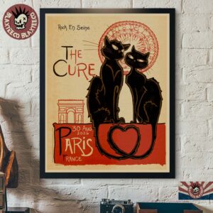 The Cure Paris 2026 Limited Edition Event Poster At Rock En Seine 30 August 2026 Home Decor Poster Canvas