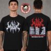 The Maine The Tour Next Door 2026 Merch Floral House With Dates Two Sided T-Shirt