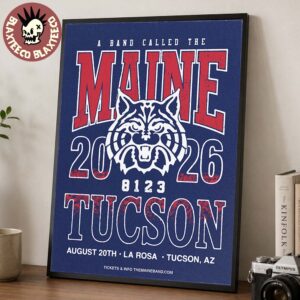 The Maine Tucson AZ 2026 Event Poster At La Rosa On August 20 2026 Home Decor Poster Canvas