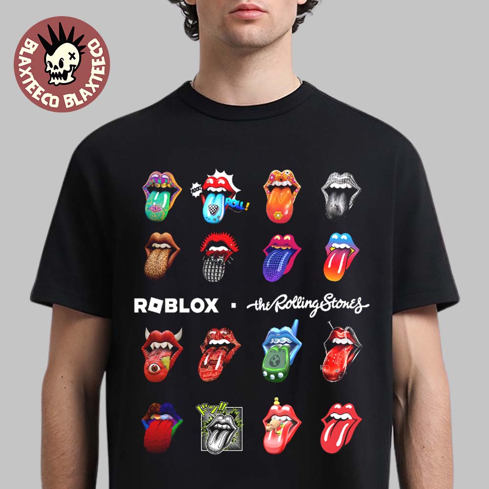 The Rolling Stones X Roblox Hot Lips T-Shirt The Rolling Stones X Roblox Hot Lips T-Shirt