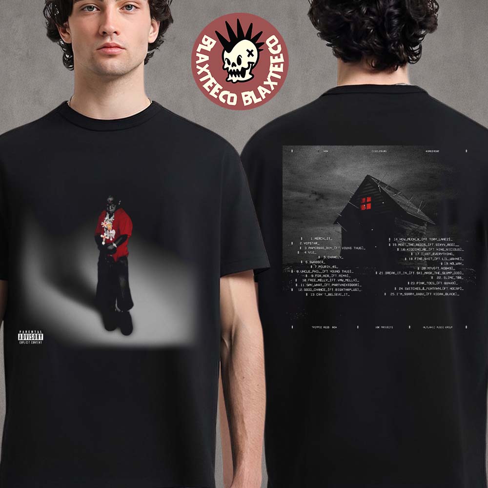 Trippie Redd DNA Album Cover With Tracklist Two Sided T-Shirt Trippie Redd DNA Album Cover With Tracklist Two Sided T-Shirt