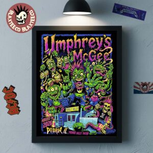 Umphrey’s McGee Peoria IL 2026 Poster Live At Friendly Valley On August 19 2026 Home Decor Poster Canvas