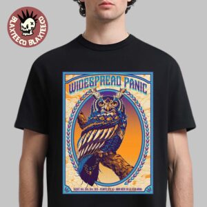 Widespread Panic Atlantic City NJ 2026 Event Poster At Hard Rock Live At Etess Arena On August 14 15 16 2026 The Owl T-Shirt
