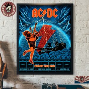 ACDC Montreal QC Canada 2026 Event Poster Live At Parc Jean Drapeau On September 12 2026 Decor Poster Canvas