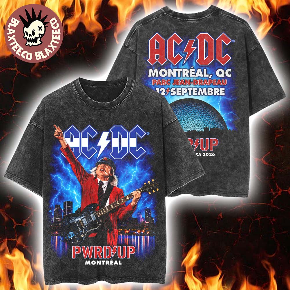 ACDC Montreal QC Canada 2026 Event Tee Live At Parc Jean Drapeau On September 12 2026 Vintage Washed Tee ACDC Montreal QC Canada 2026 Event Tee Live At Parc Jean Drapeau On September 12 2026 Vintage Washed Tee