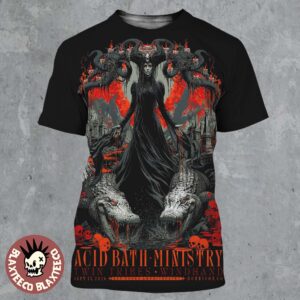 Acid Bath With Ministry Twin Tribes And Windhand Red Rocks Amphitheatre 2026 Event Poster Morrison CO September 15 2026 All Over Print Shirt