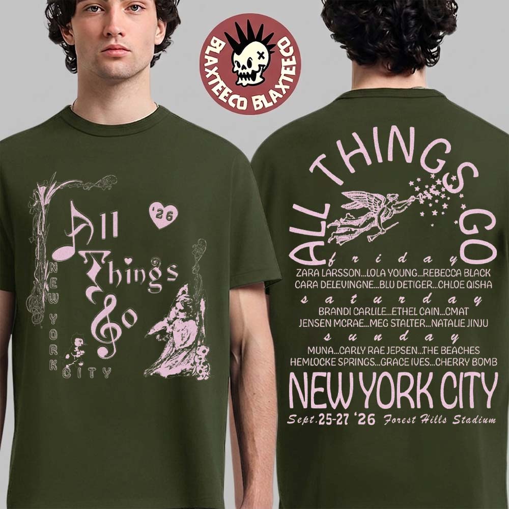 All Things Go Music Festival 2026 New York City Merch Garden Angel T-Shirt All Things Go Music Festival 2026 New York City Merch Garden Angel T-Shirt