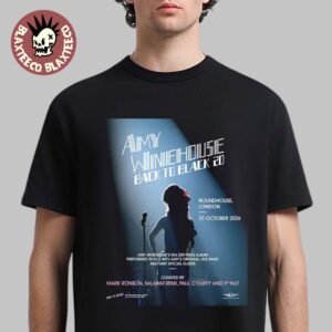 Amy Winehouse Back To Black 20 Roundhouse London 21 October 2026 T-Shirt