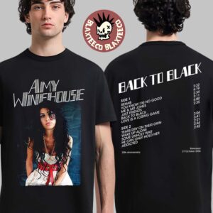 Amy Winehouse Back To Black 20th Anniversary 2026 T-Shirt
