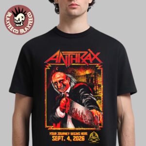 Anthrax New York City 2026 Event Tee Live At Saint Vitus On September 4 2026 T-Shirt
