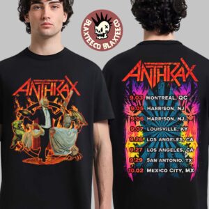 Anthrax North America 2026 Tour Merch Cursum Perficio Fiery T-Shirt