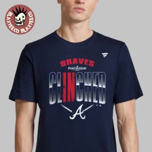 Atlanta Braves 2026 MLB Postseason Locker Room Clinched T-Shirt