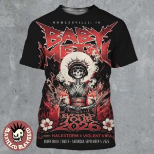 Babymetal Noblesville IN 2026 Event Poster Live At Ruoff Music Center On Sep 5 2026 All Over Print Shirt