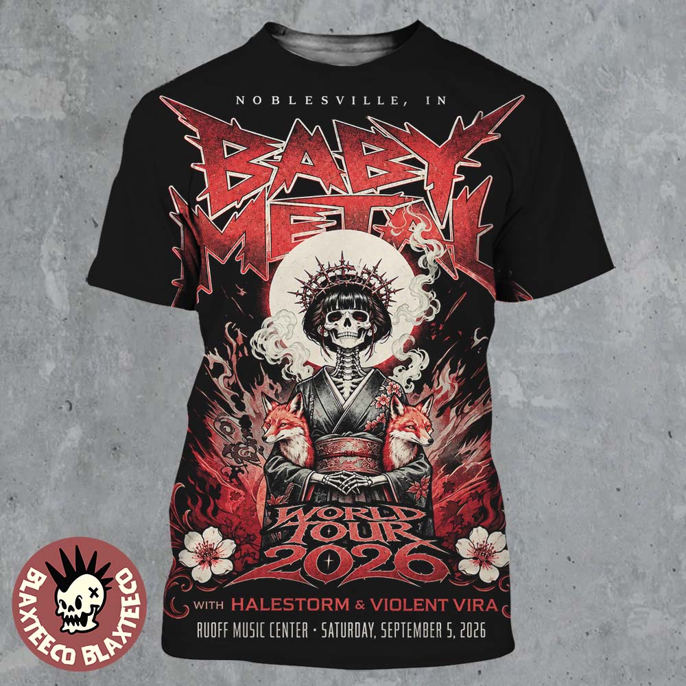 Babymetal Noblesville IN 2026 Event Poster Live At Ruoff Music Center On Sep 5 2026 All Over Print Shirt Babymetal Noblesville IN 2026 Event Poster Live At Ruoff Music Center On Sep 5 2026 All Over Print Shirt