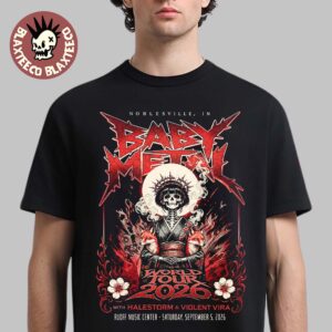 Babymetal Noblesville IN 2026 Event Poster Live At Ruoff Music Center On Sep 5 2026 Unisex T-Shirt