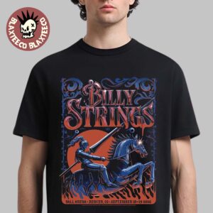 Billy Strings Denver CO 2026 Dual Night Poster At The Ball Arena On September 18 19 2026 The Knight Art T-Shirt