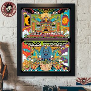 Billy Strings Denver CO 2026 Night 1 And 2 Combined Poster Set At The Ball Arena On September 18 19 2026 Poster Canvas
