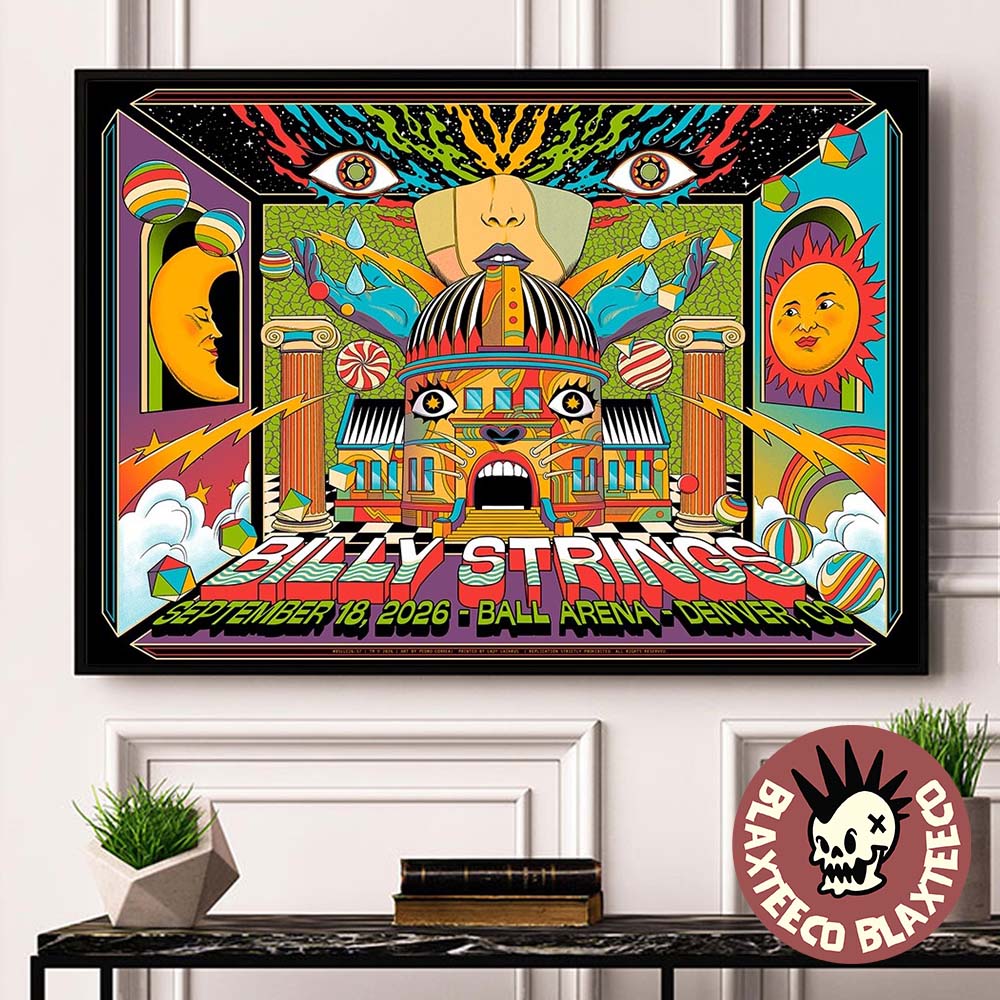 Billy Strings Denver CO 2026 Night 1 Poster At The Ball Arena On September 18 2026 Poster Canvas Billy Strings Denver CO 2026 Night 1 Poster At The Ball Arena On September 18 2026 Poster Canvas