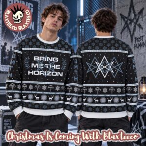 Bring Me The Horizon Logo Hexagon Star 2026 Knitted Christmas Ugly Sweater