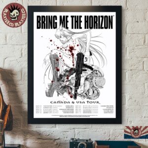Bring Me The Horizon The Final Nex Gen Shows Canada And USA Tour 2026 Schedule Dates Decor Poster Canvas