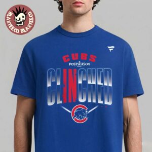 Chicago Cubs 2026 MLB Postseason Locker Room Clinched T-Shirt