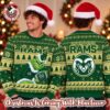 Colorado State Rams NCAA Grinch Stole The Ball Festive 2026 Christmas Ugly Sweater
