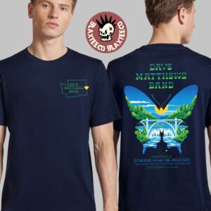 Dave Matthews Band Labor Day 2026 Shows Tee For George WA Live At The Gorge On September 4 5 6 2026 Two Sided T-Shirt