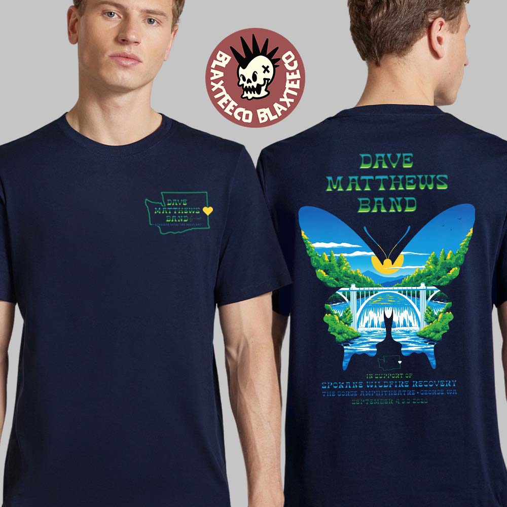 Dave Matthews Band Labor Day 2026 Shows Tee For George WA Live At The Gorge On September 4 5 6 2026 Two Sided T-Shirt Dave Matthews Band Labor Day 2026 Shows Tee For George WA Live At The Gorge On September 4 5 6 2026 Two Sided T-Shirt