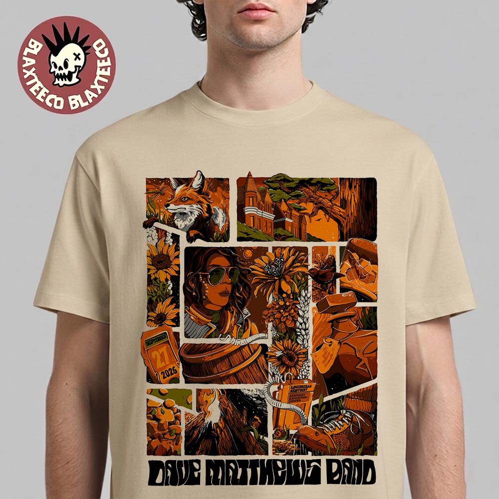 Dave Matthews Band Louisville Kentucky 2026 Event Poster Live At Kentucky Exposition Center On September 27 2026 T-Shirt Dave Matthews Band Louisville Kentucky 2026 Event Poster Live At Kentucky Exposition Center On September 27 2026 T-Shirt
